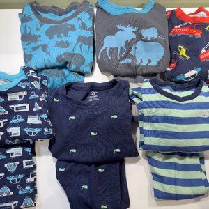 Bundle of 6 Carter Boys Pajama Sets, All Size 4T